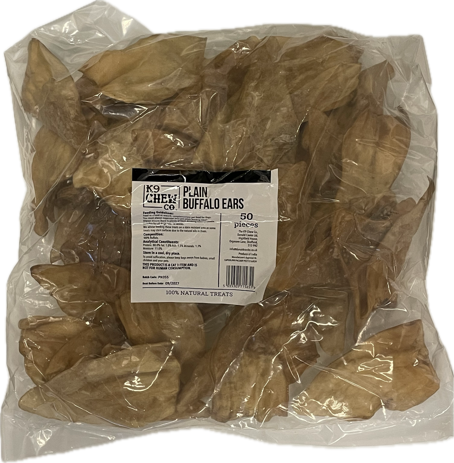 Plain Buffalo Ears x 50