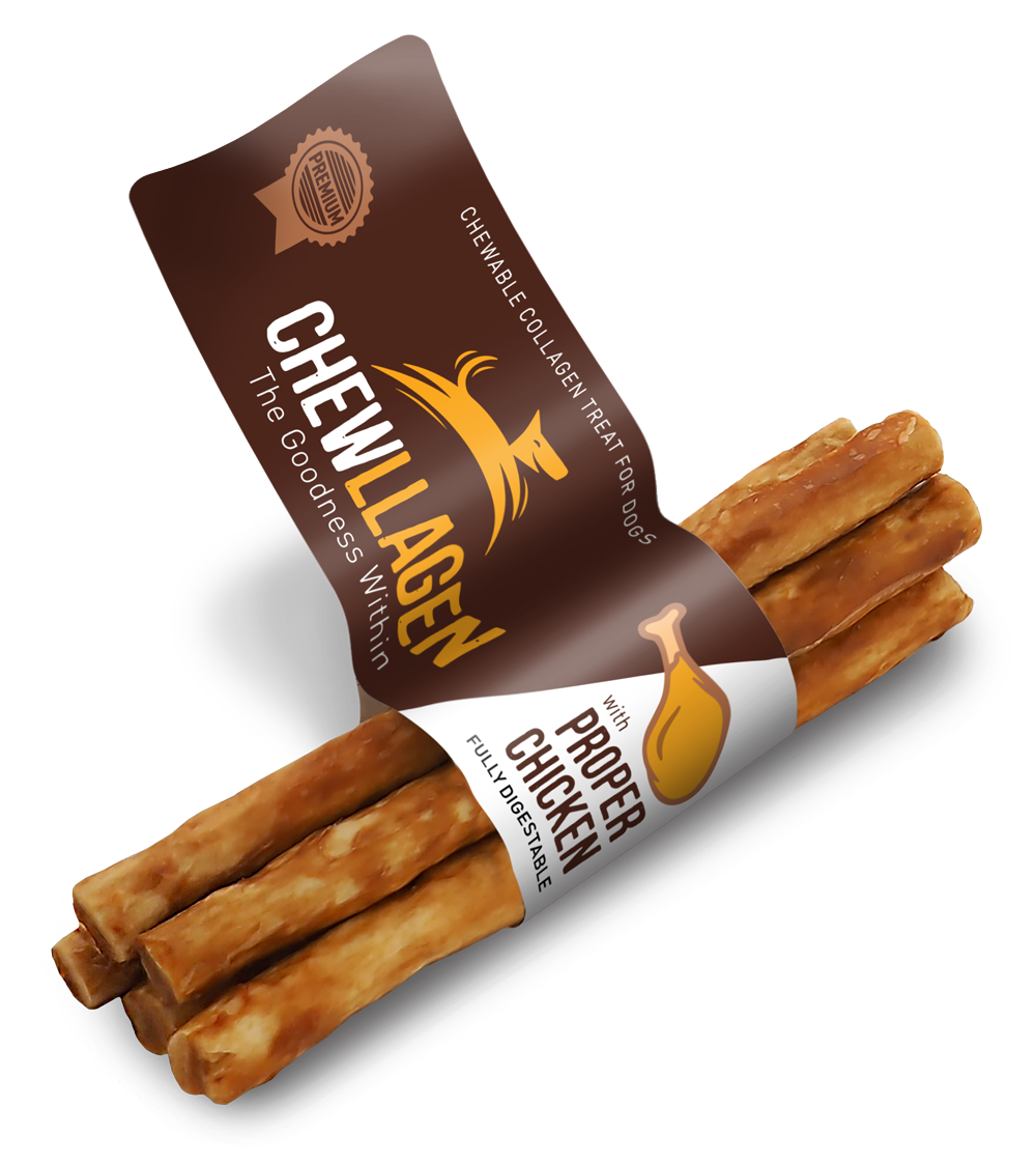 Chewllagen Chicken Mini Roll 5" 10mm 5 Pk x 40