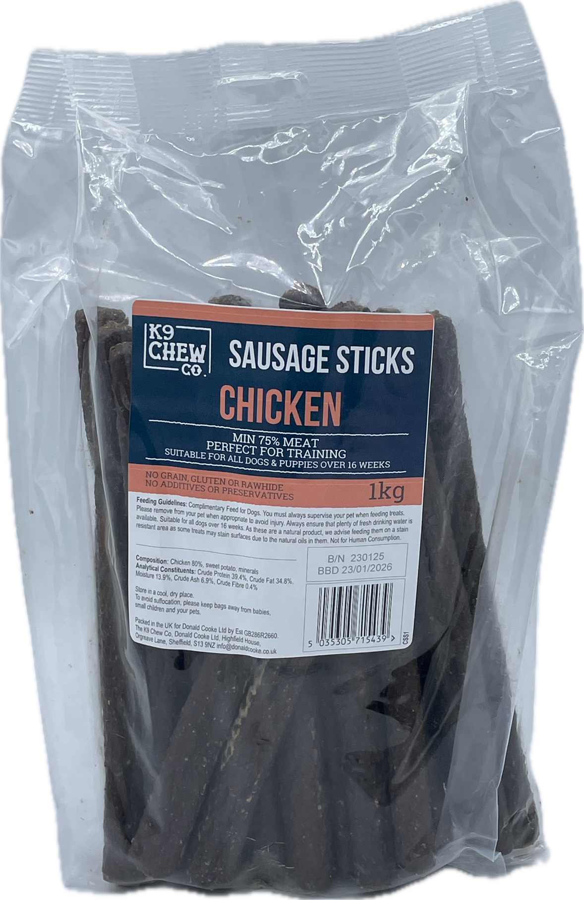 Chicken Sausage STICKS 1kg