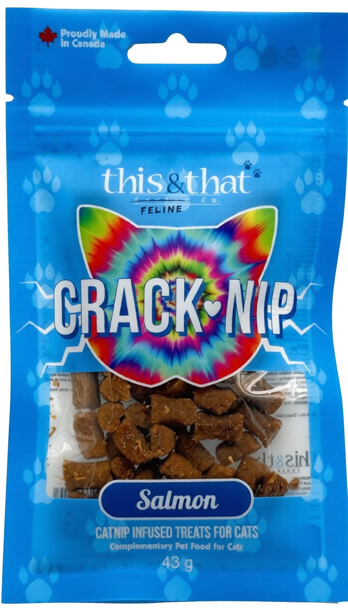 Crack-Nip Catnip Cat Treats Salmon 43g