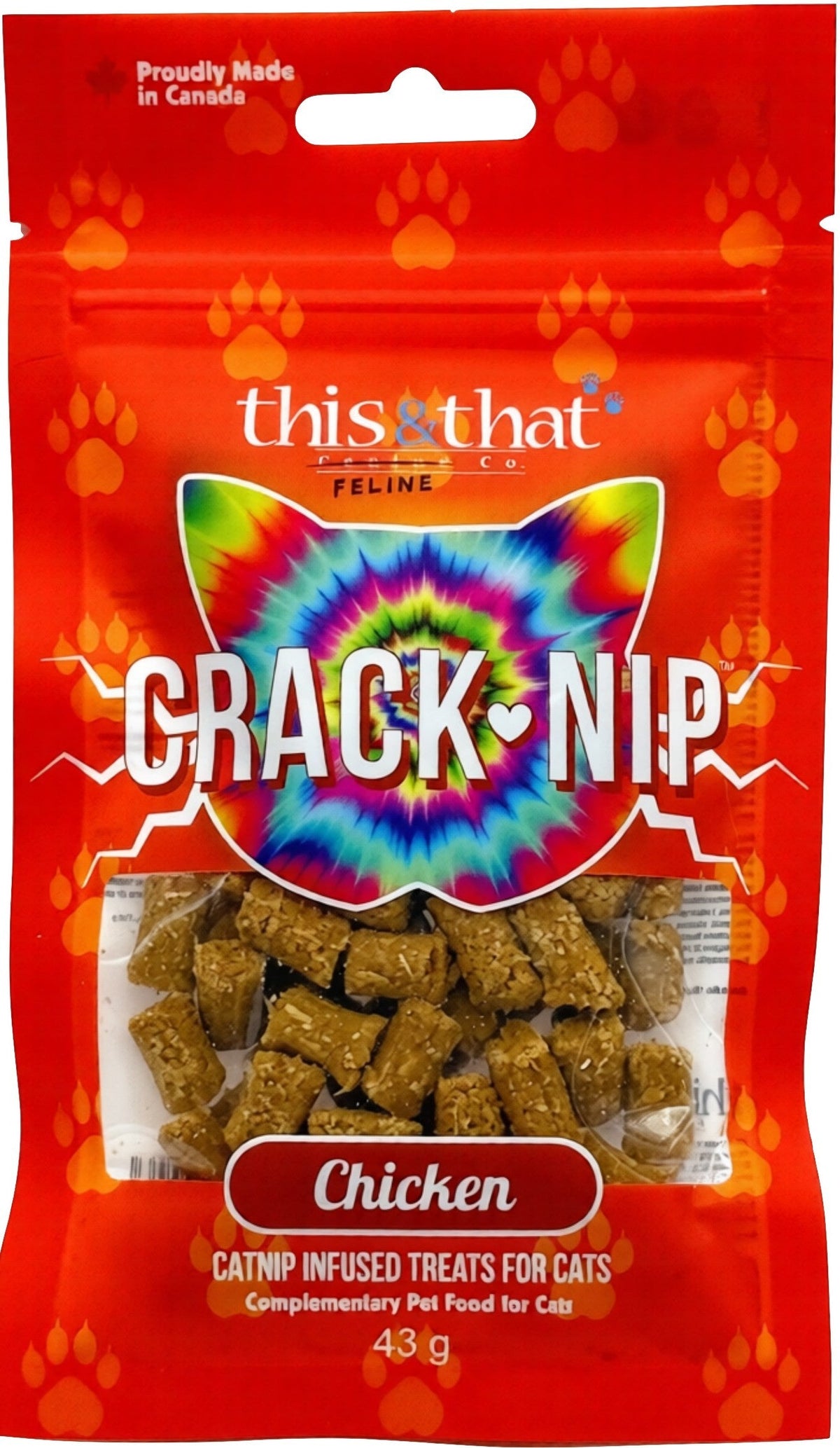 Crack-Nip Catnip Cat Treats Chicken 43g
