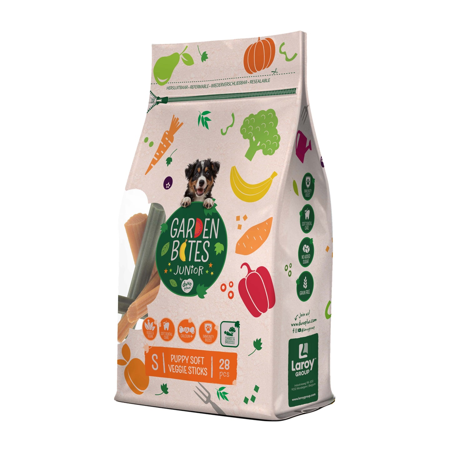 GB Bag Puppy Soft Veggie Sticks Small 28 pack