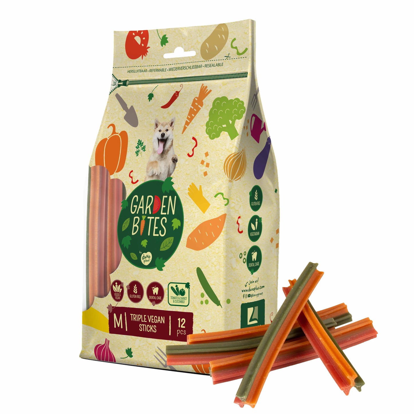 GB Bag Triple Vegan Sticks Medium 12 pack