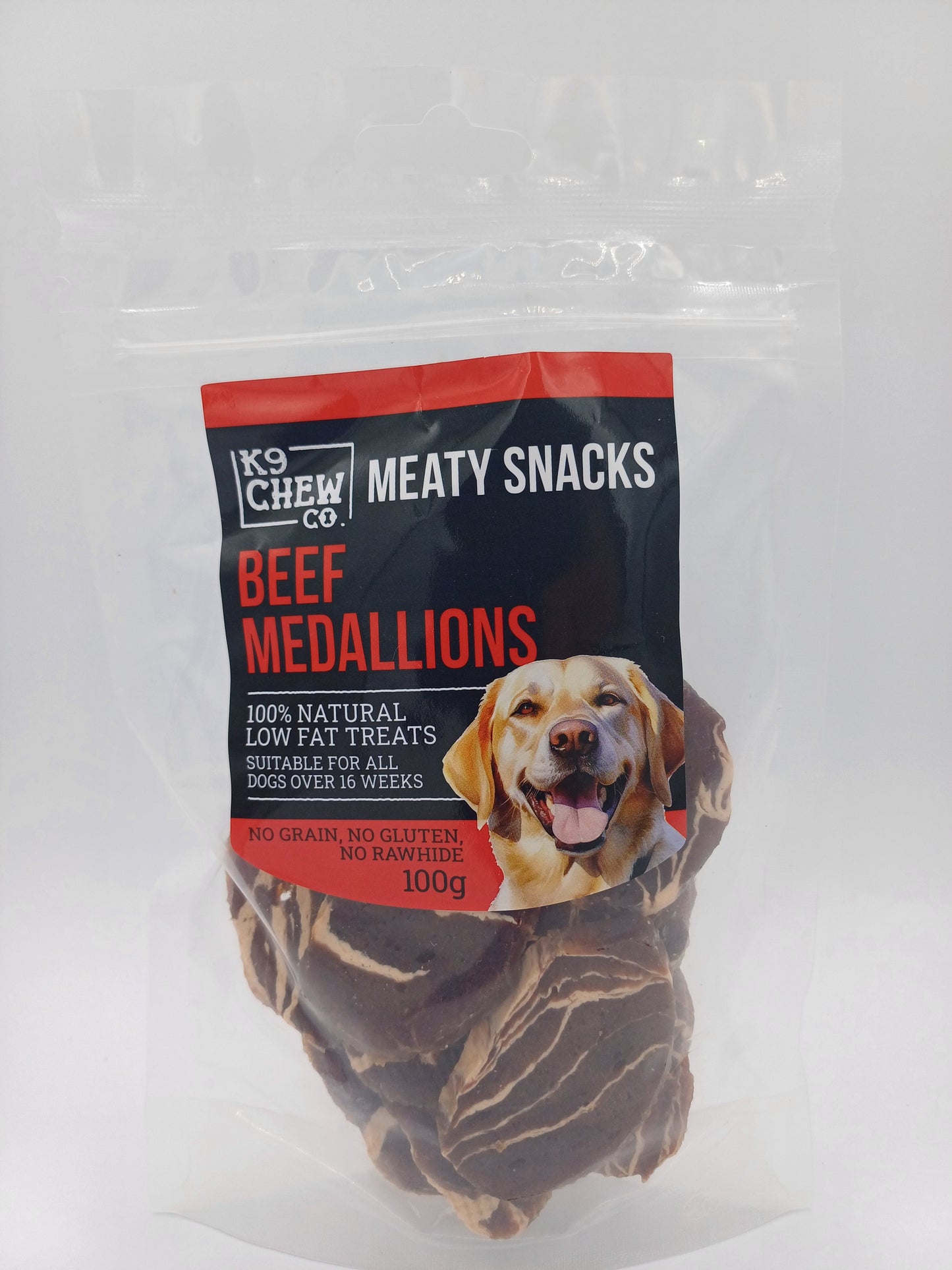 Meaty Snacks Beef Medallions 100g