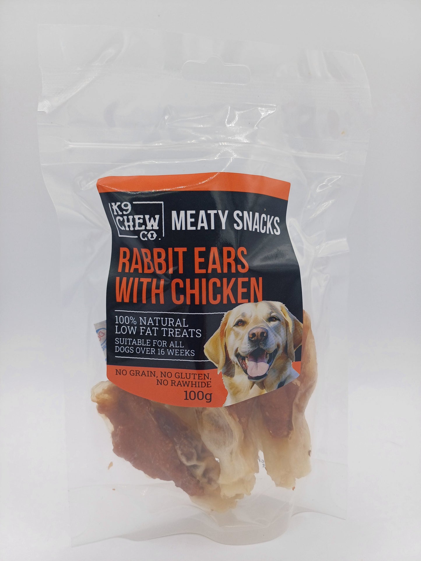 Meaty Snacks Rabbit Ears with Chicken 100g