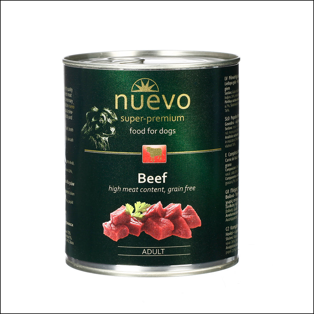 Nuevo Dog Adult Beef 800g 6pack
