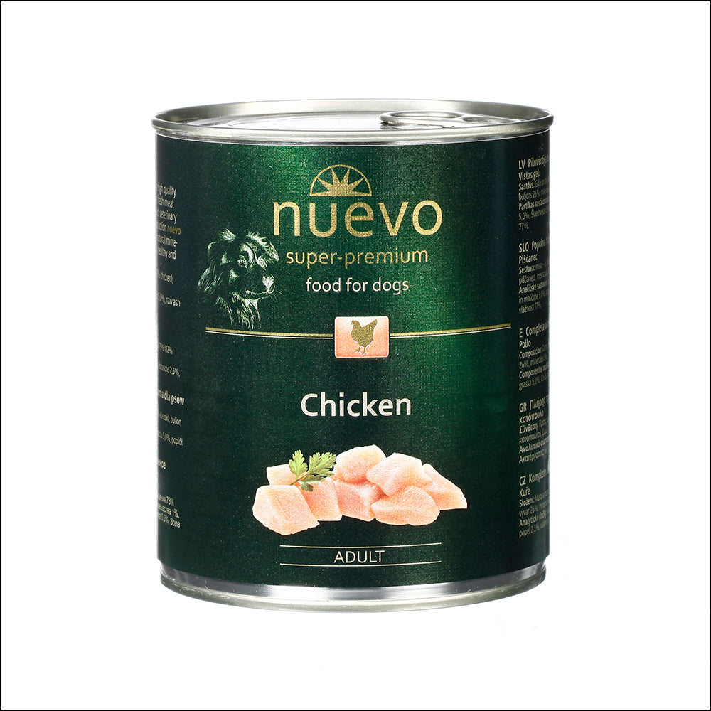 Nuevo Dog Adult Chicken 800g 6pack