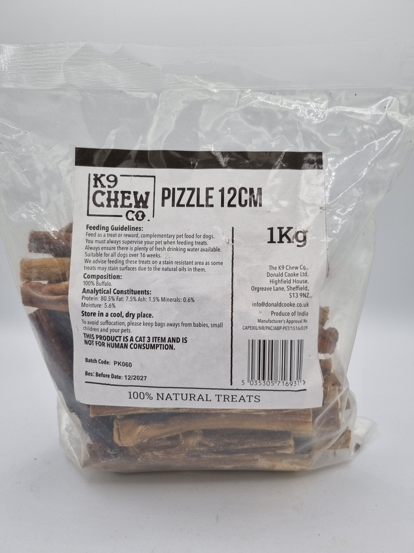 Bully Pizzle Sticks 1kg