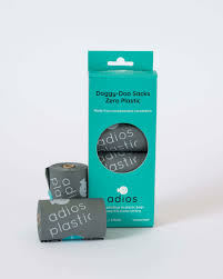 Adios Poo Bags Grey Box of 8 rolls