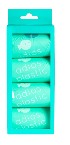 Adios Poo Bags Mint Box of 8 Rolls