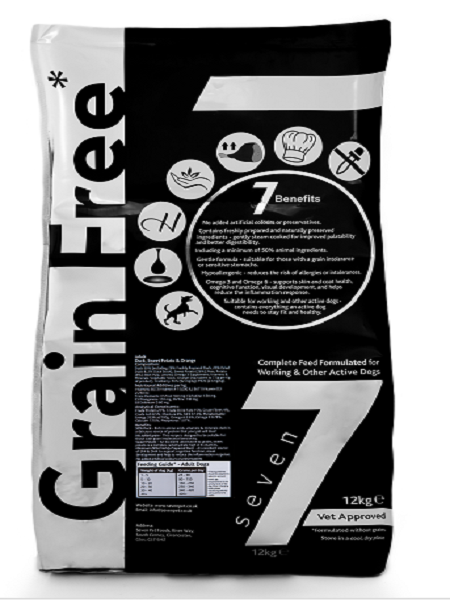 Seven Adult Duck, Sweet Potato & Orange 12KG