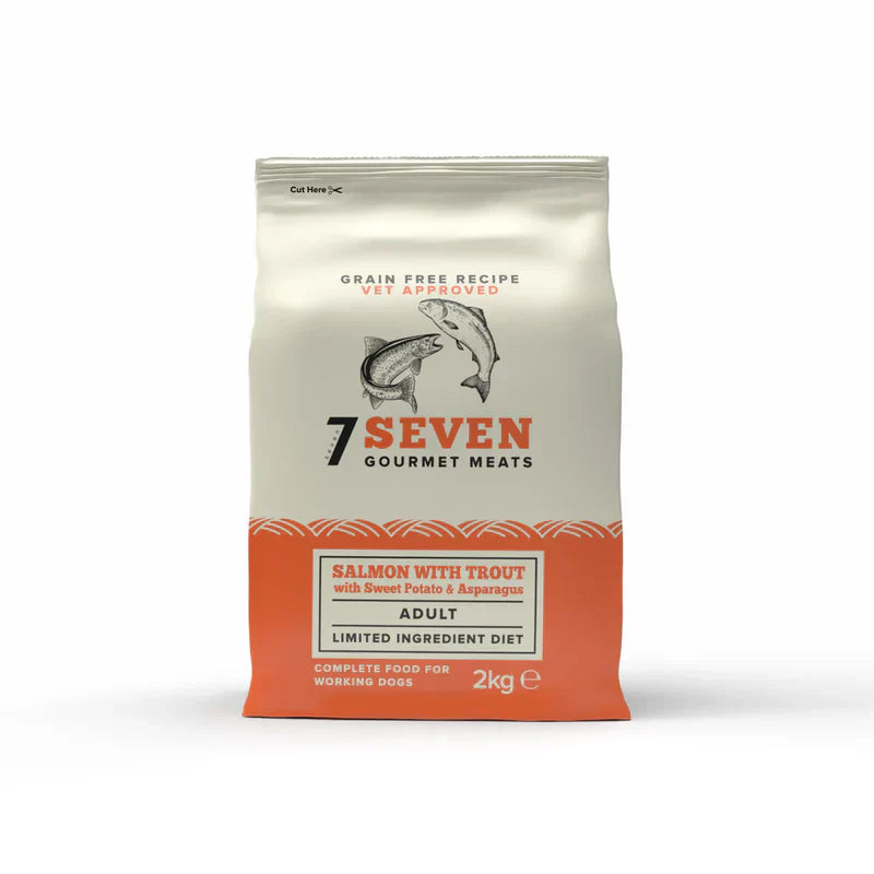 Seven Adult Salmon, Trout & Sweet Potato 2KG