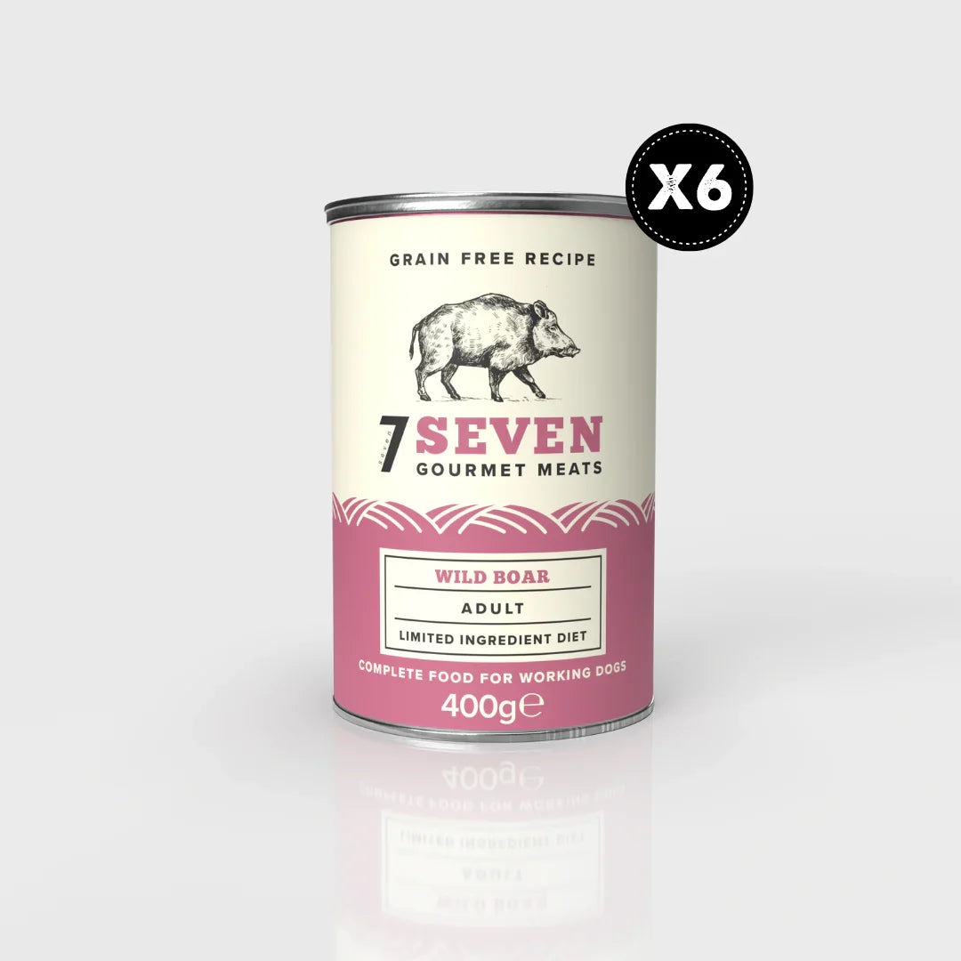 Seven Wild Boar Can 400g x 6