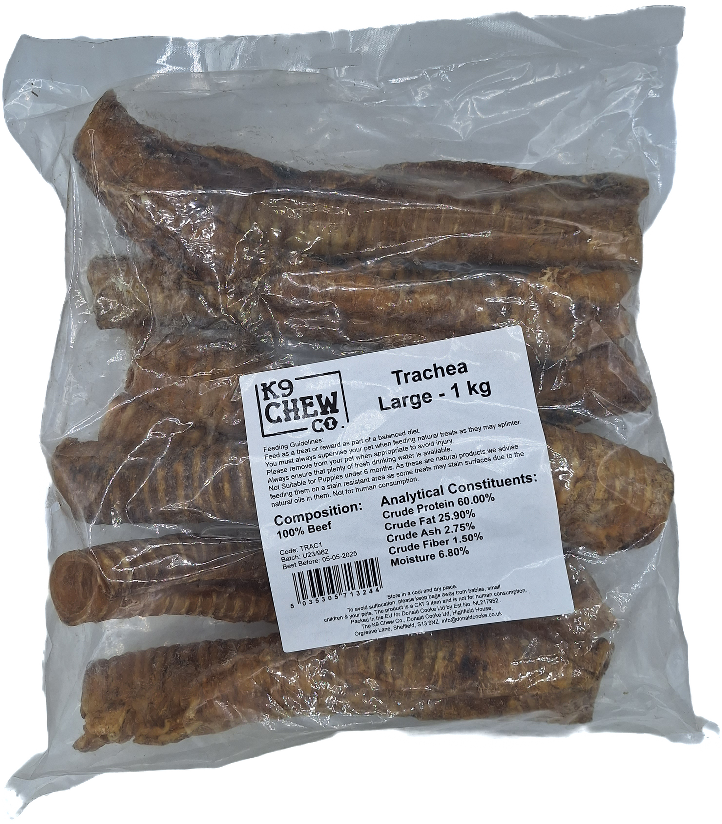 Beef Trachea Large 1kg