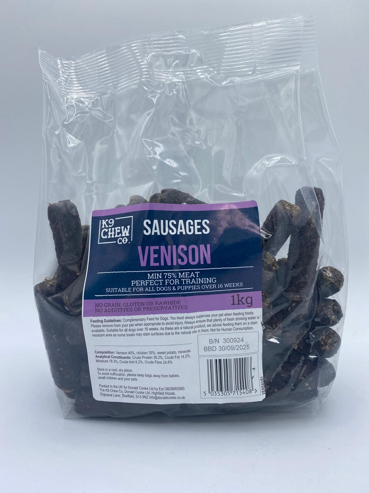 Venison Sausages SMALL 1kg