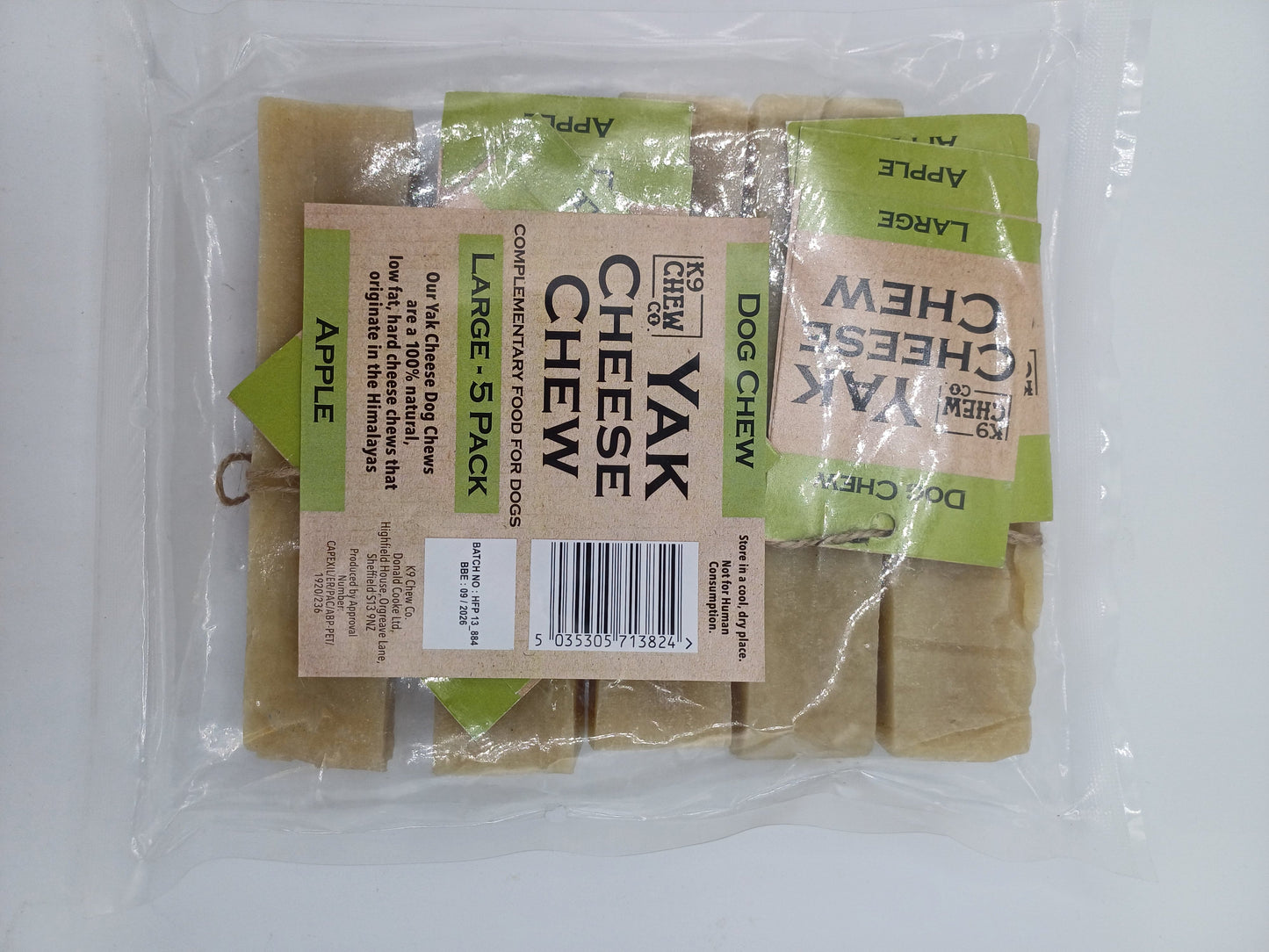 Yak Chew Apple 5 pack Large