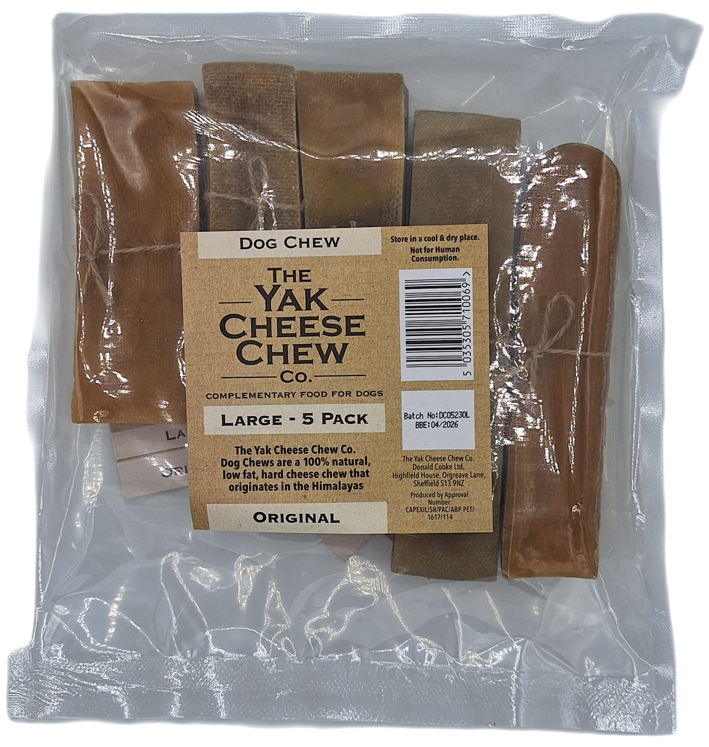 Yak Chew Original 5 pack Large