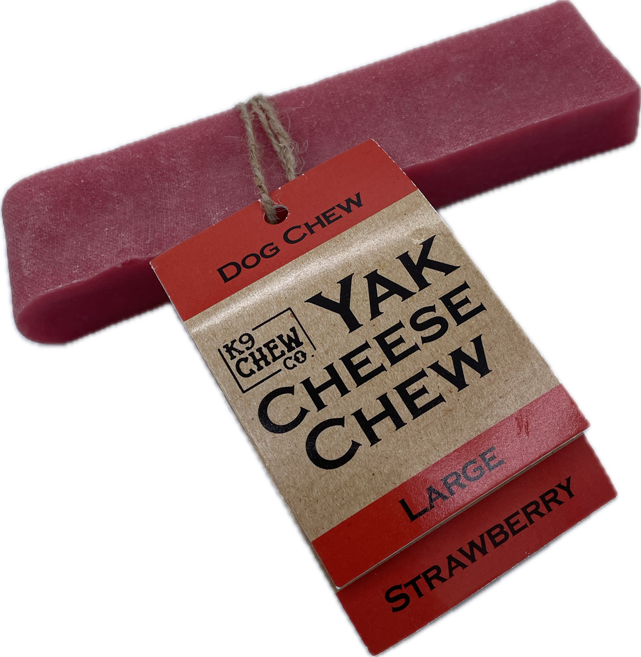 Yak Chew Strawberry 5 pack Large