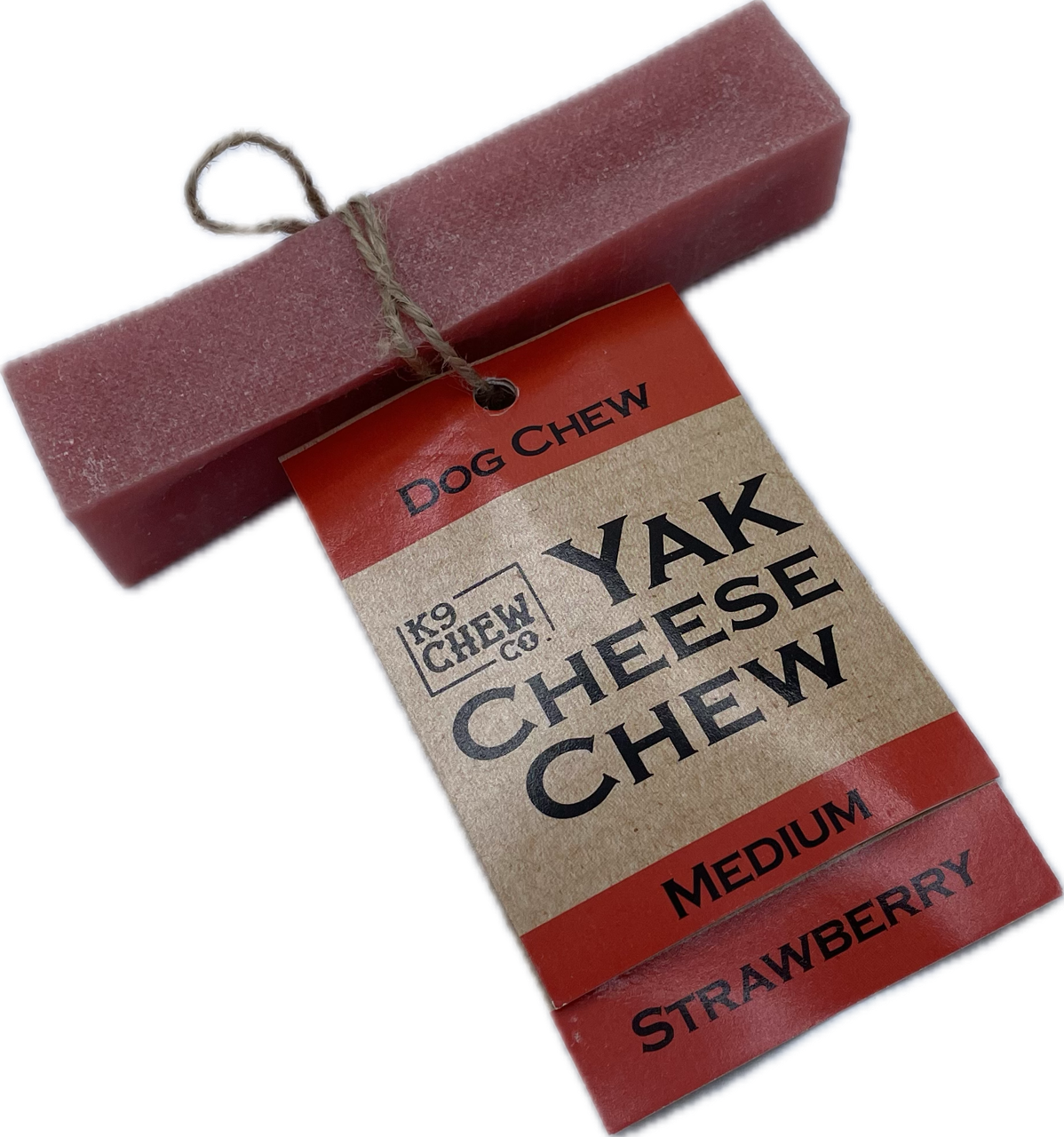 Yak Chew Strawberry 5 pack Medium