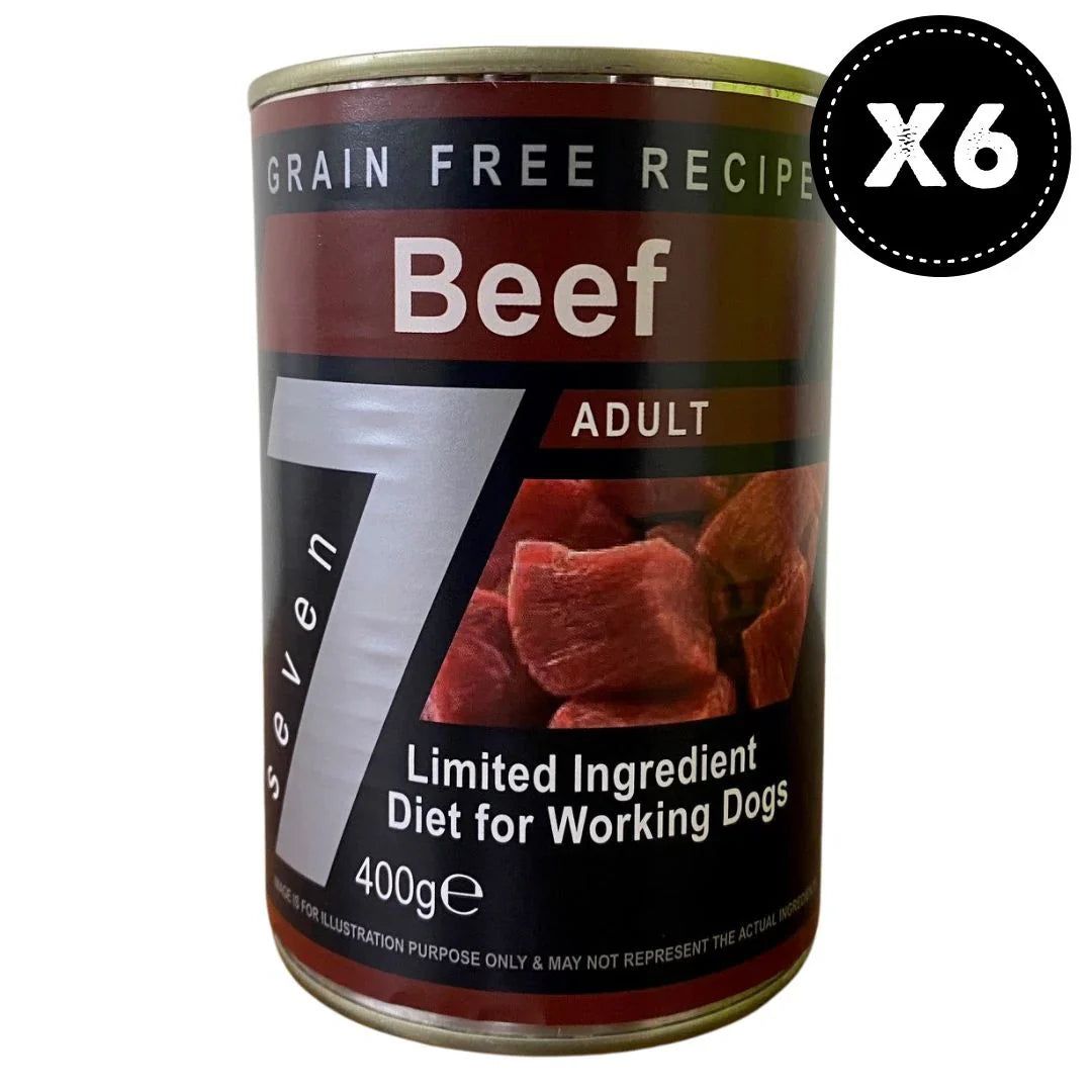 Seven Beef & Green Tea Can 400G X 6