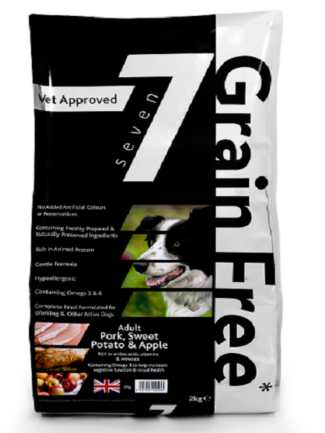 Seven Adult Pork, Sweet Potato & Apple 2KG