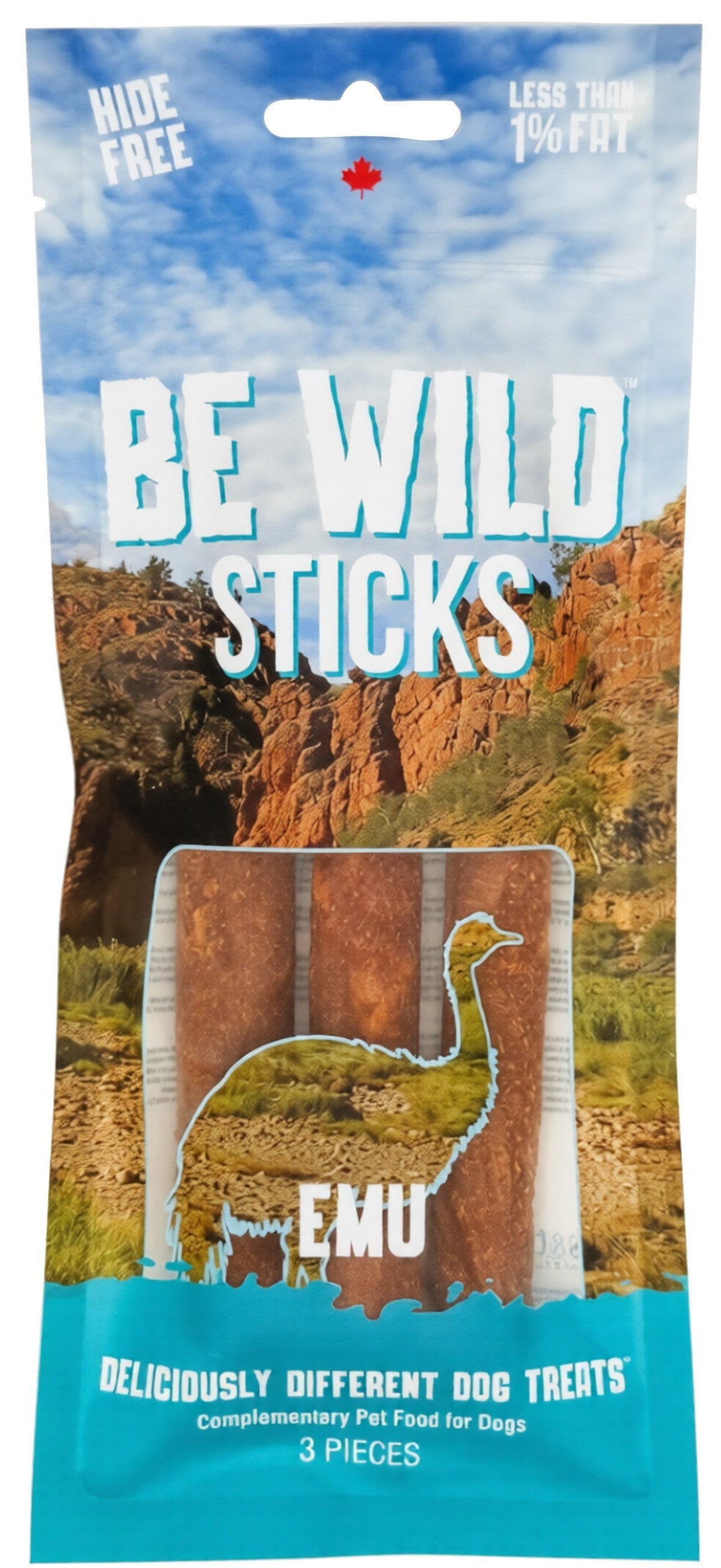 Be Wild - Exotic Sticks Emu 3 pcs