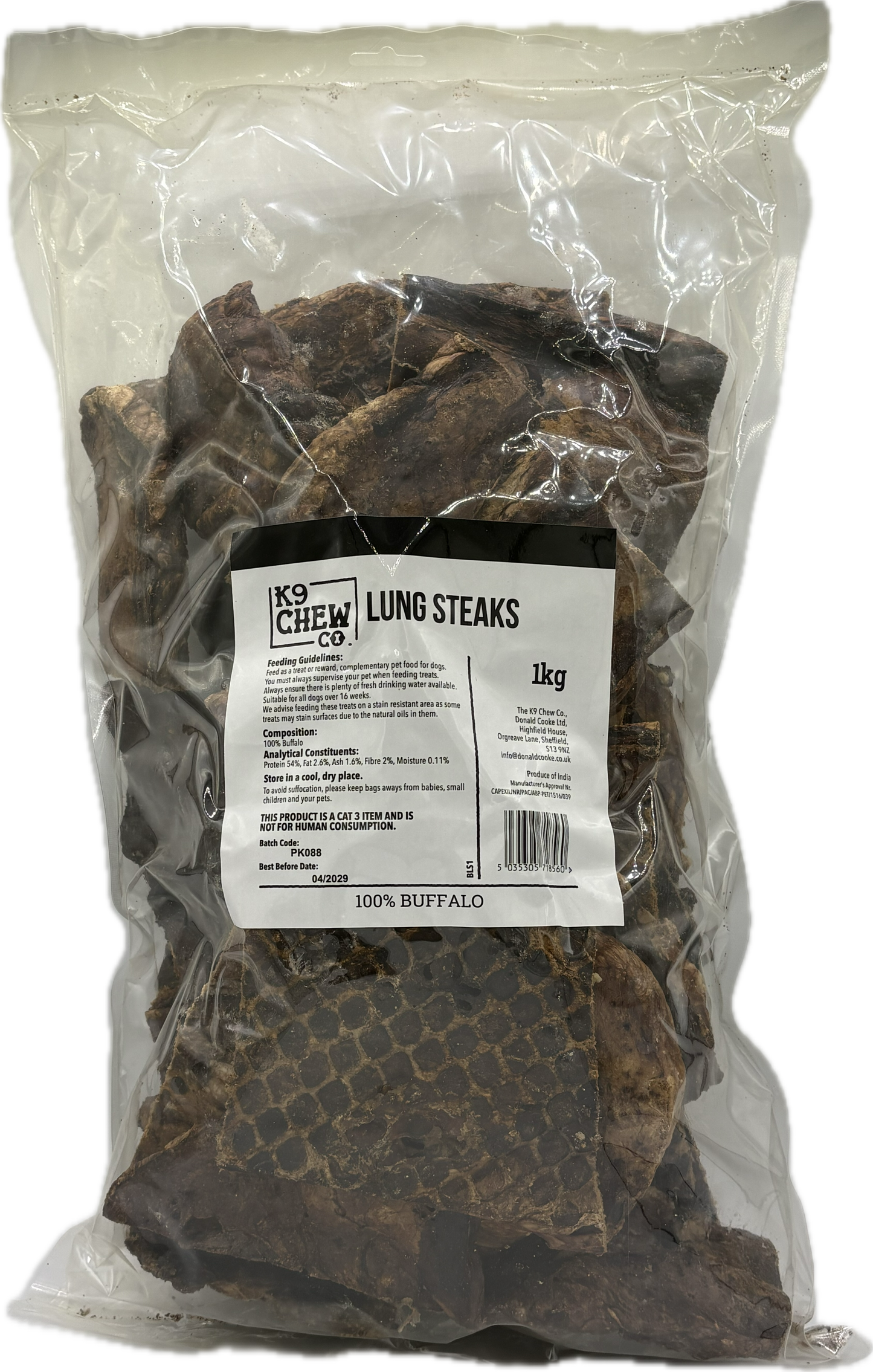 Buffalo Lung Steaks 1kg