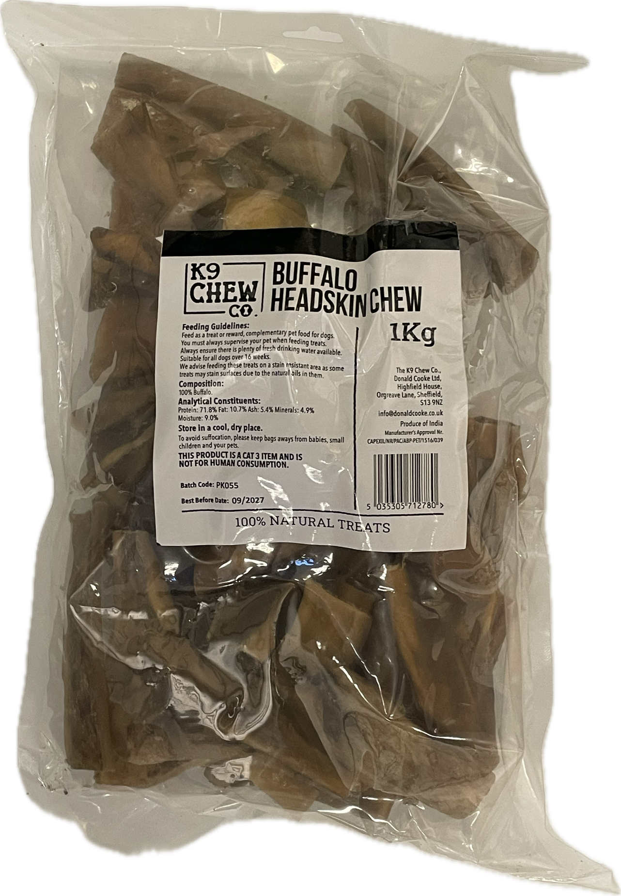 Beef Skin Chews 1kg