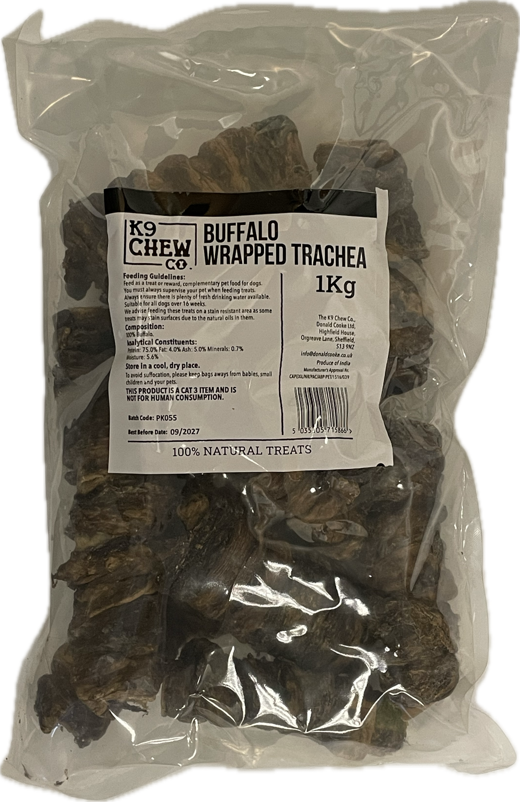 Buffalo Wrapped Trachea 1kg