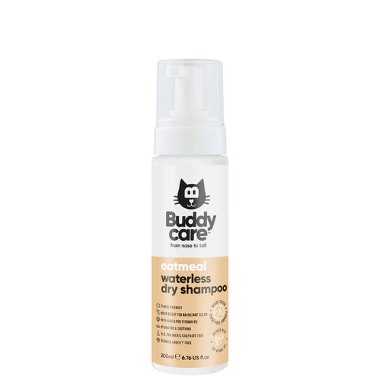 Buddycare Waterless Dry Cat Shampoo Oatmeal 200ml