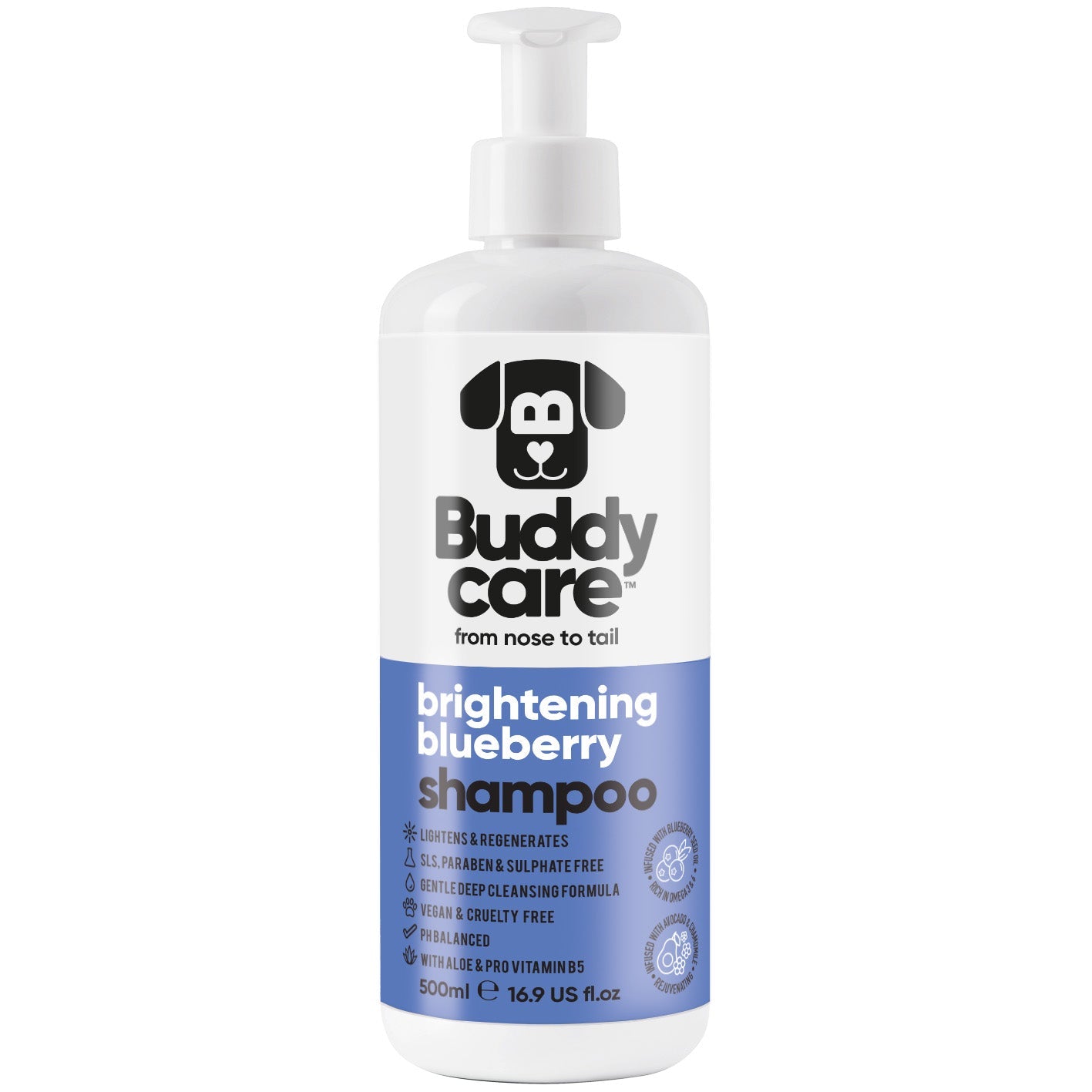 Buddycare Shampoo Brightening Blueberry 500ml
