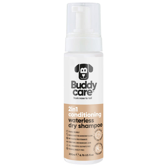Buddycare Waterless 2in1 Shampoo Conditioner Coconut 200ml