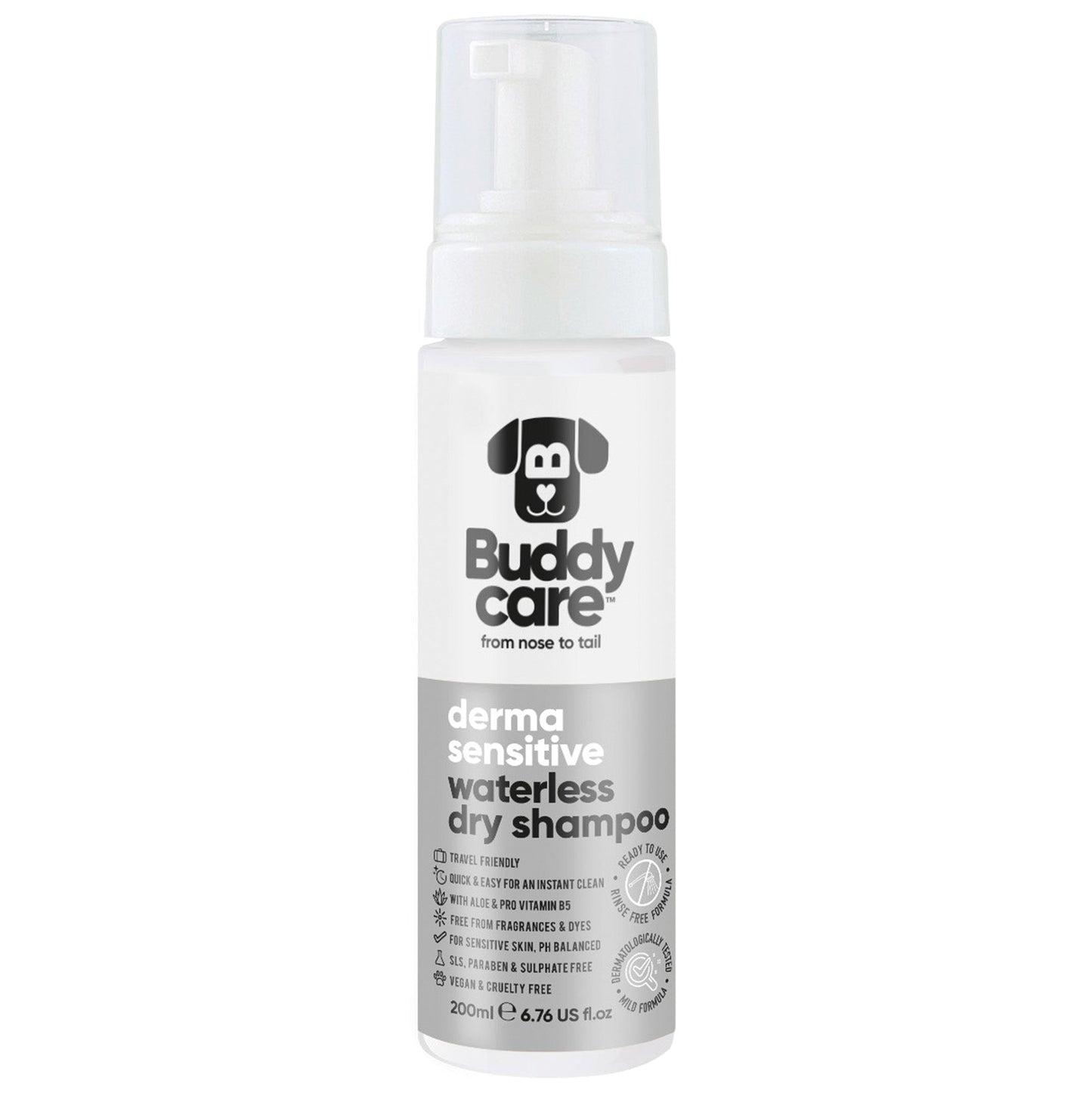 Buddycare Waterless Shampoo Derma Sensitive 200ml