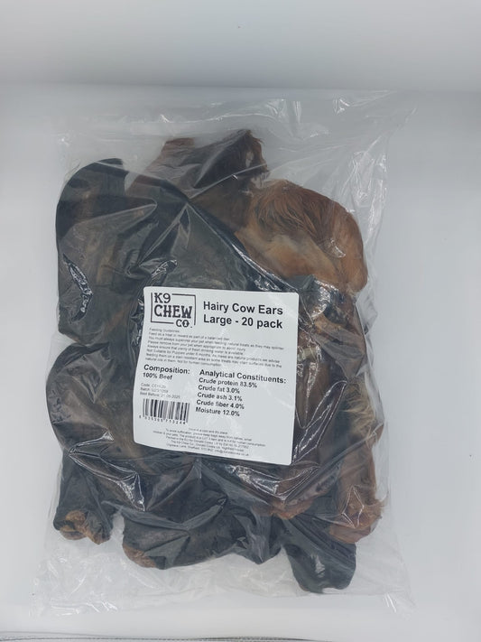 Hairy Cow Ears Large 20 pack
