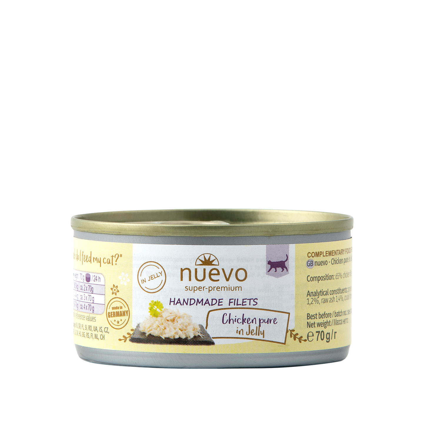 Nuevo Cat Handmade Chicken Filet in JELLY 70g 12pack