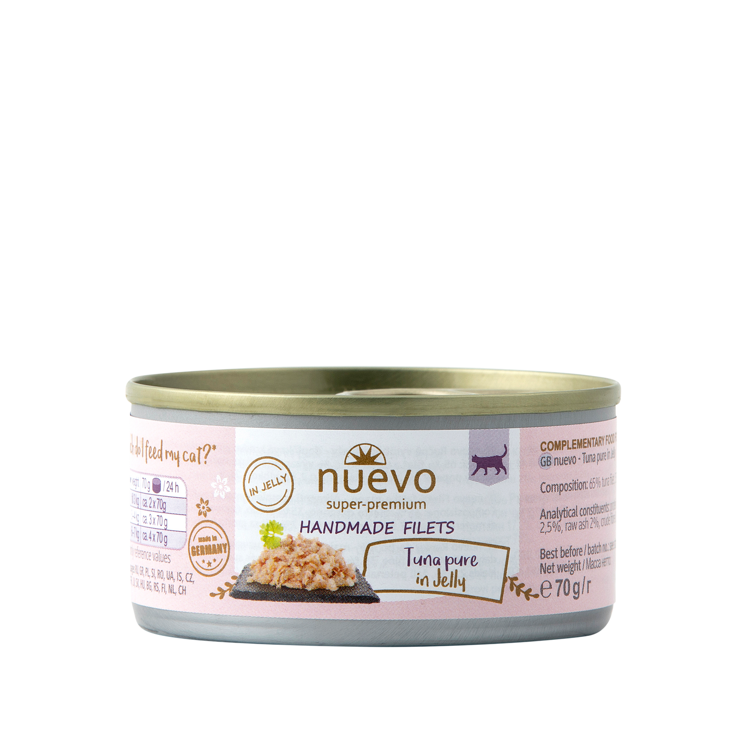 Nuevo Cat Handmade Tuna Filet in JELLY 70g 12pack