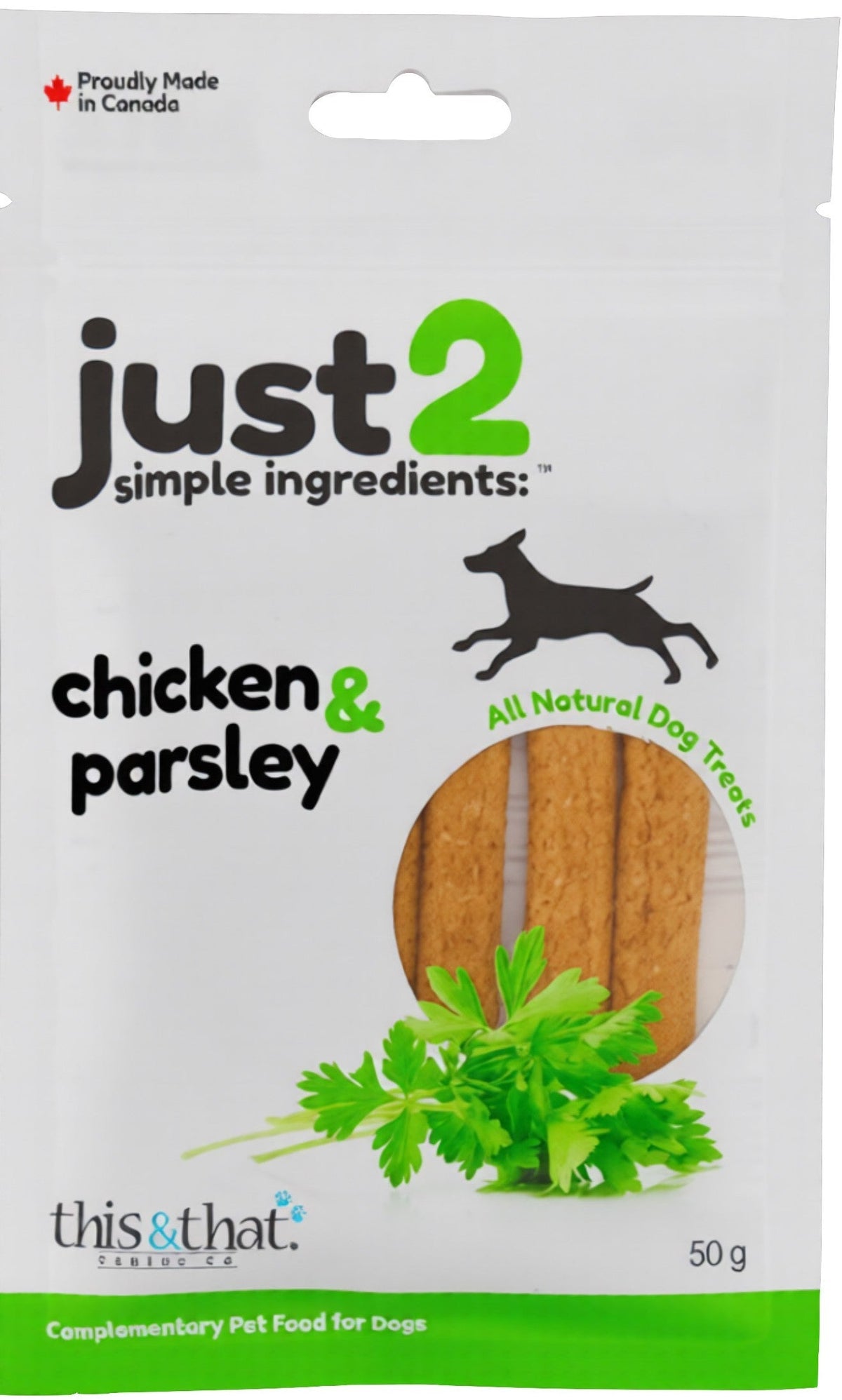 Just2 Chicken & Parsley 50g