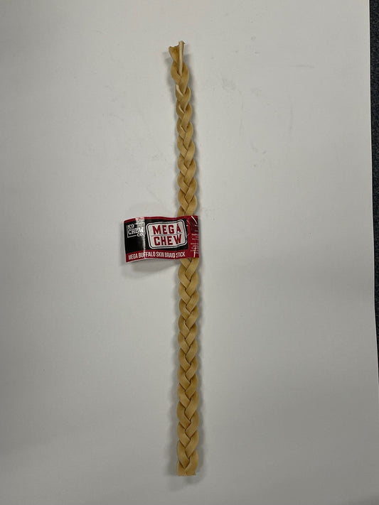 Mega Buffalo Skin Braid Stick Pack of 20