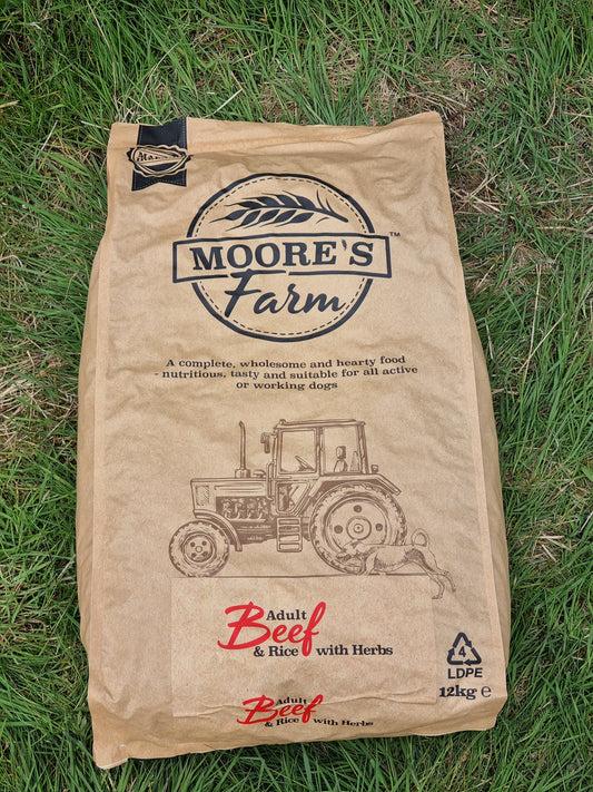 Moore's Farm Adult Beef & Rice 12kg
