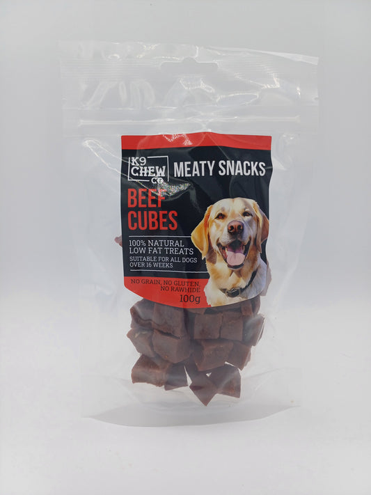 Meaty Snacks Beef Cubes 100g