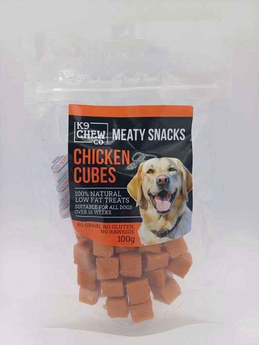 Meaty Snacks Chicken Cubes 100g