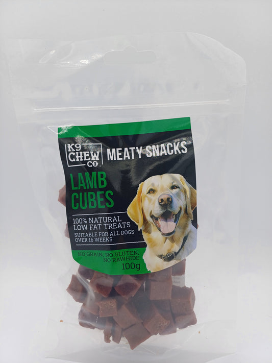 Meaty Snacks Lamb Cubes 100g