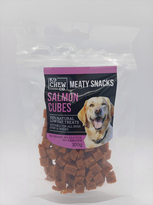 Meaty Snacks Salmon Cubes 100g