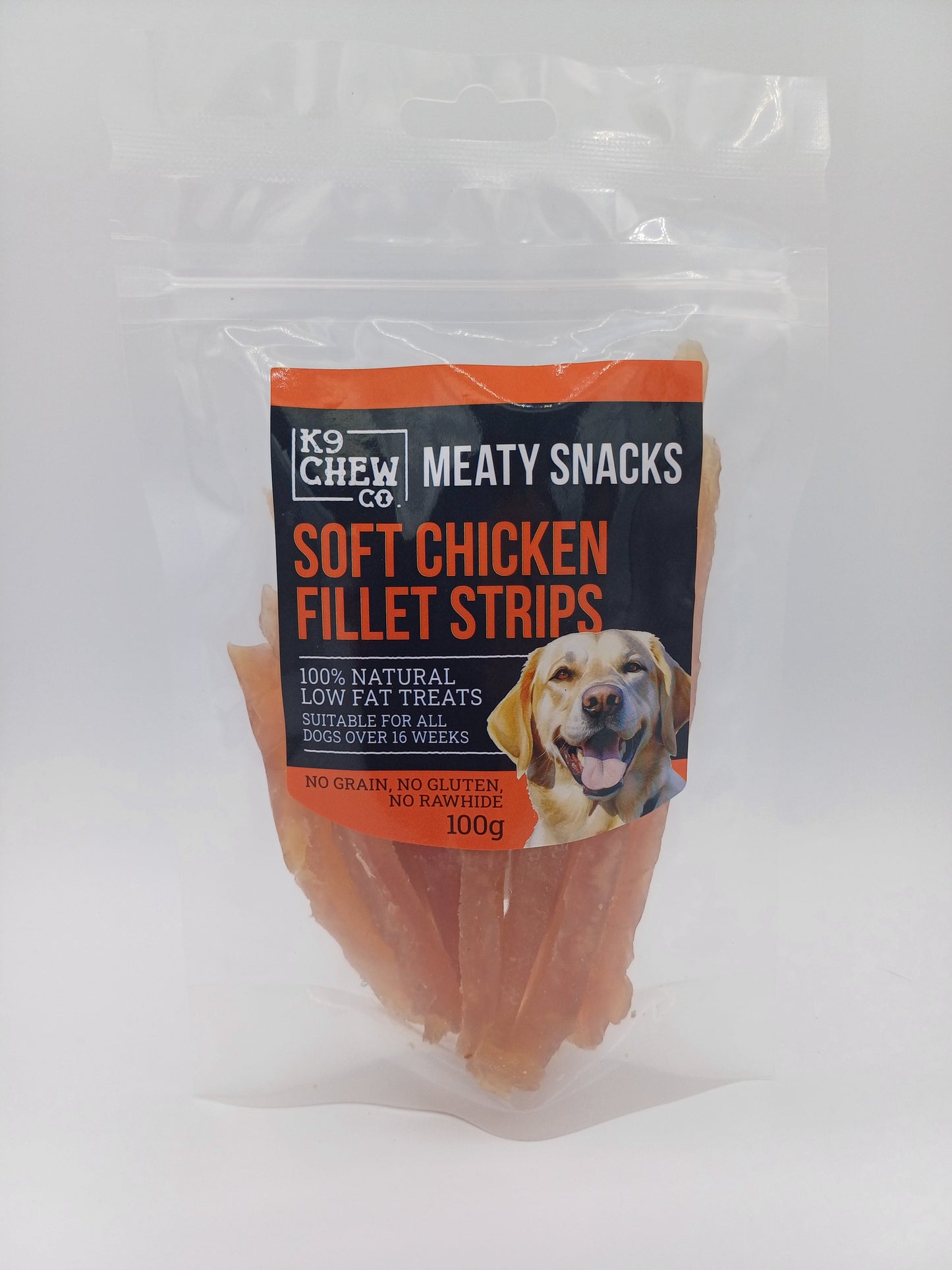 Meaty Snacks Soft Chicken Fillet Strips 100g