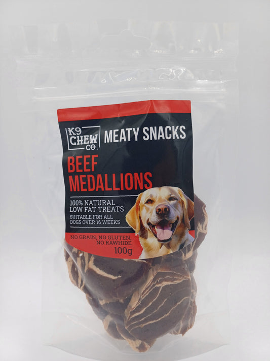 Meaty Snacks Beef Medallions 100g