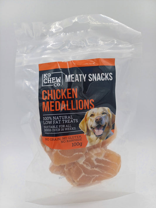 Meaty Snacks Chicken Medallions 100g