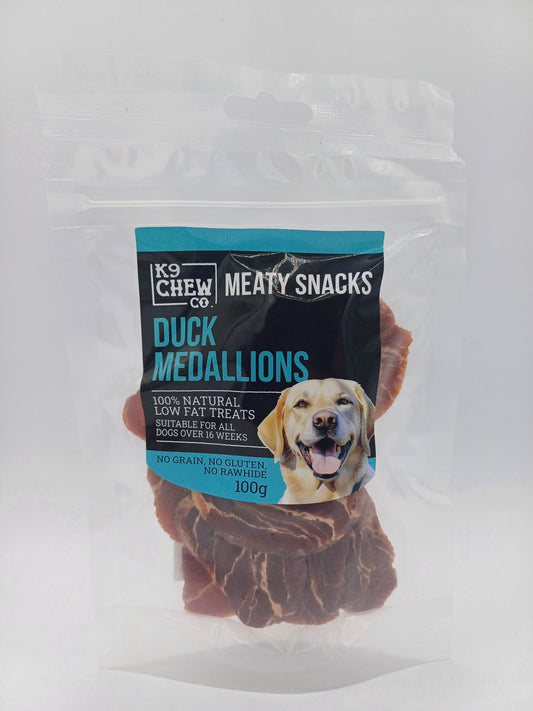 Meaty Snacks Duck Medallions 100g
