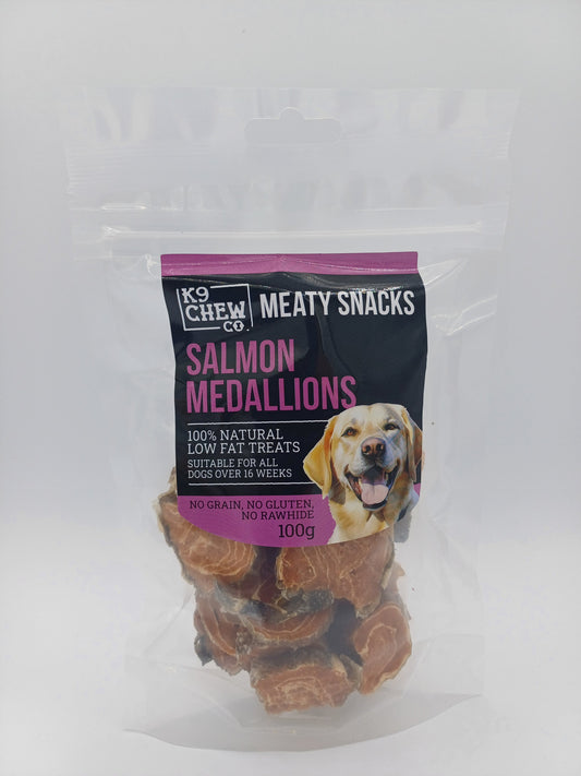 Meaty Snacks Salmon Medallions 100g