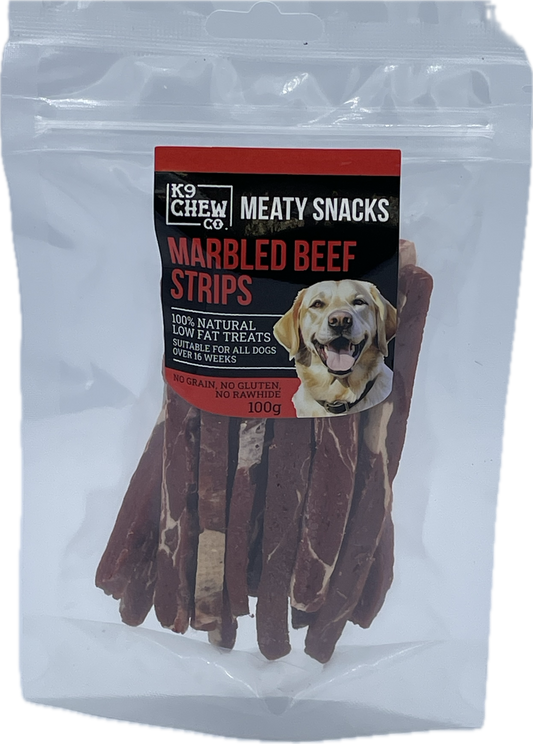 Meaty Snacks Marbled Beef Strips 100g
