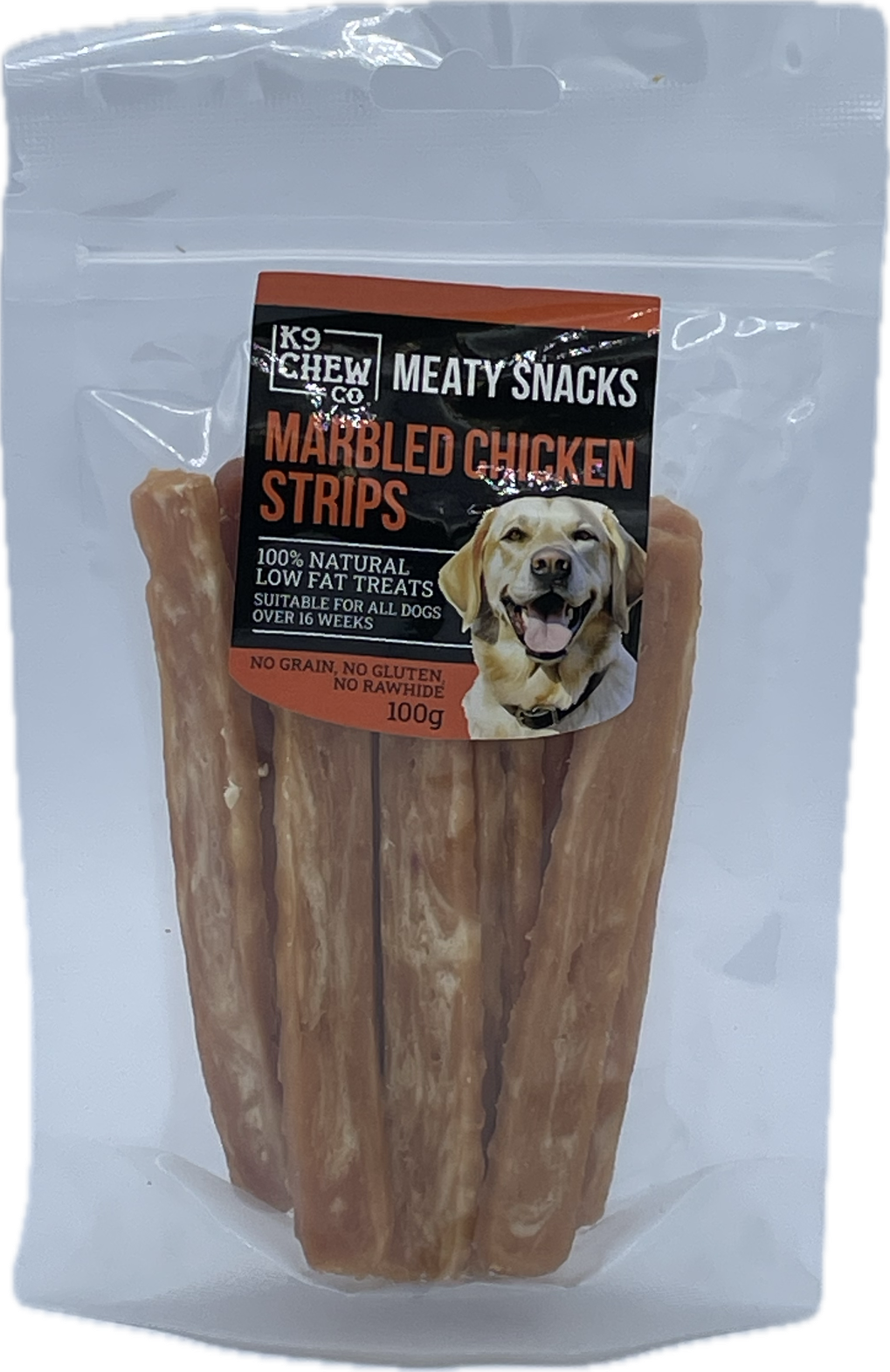 Meaty Snacks Marbled Strips 100g